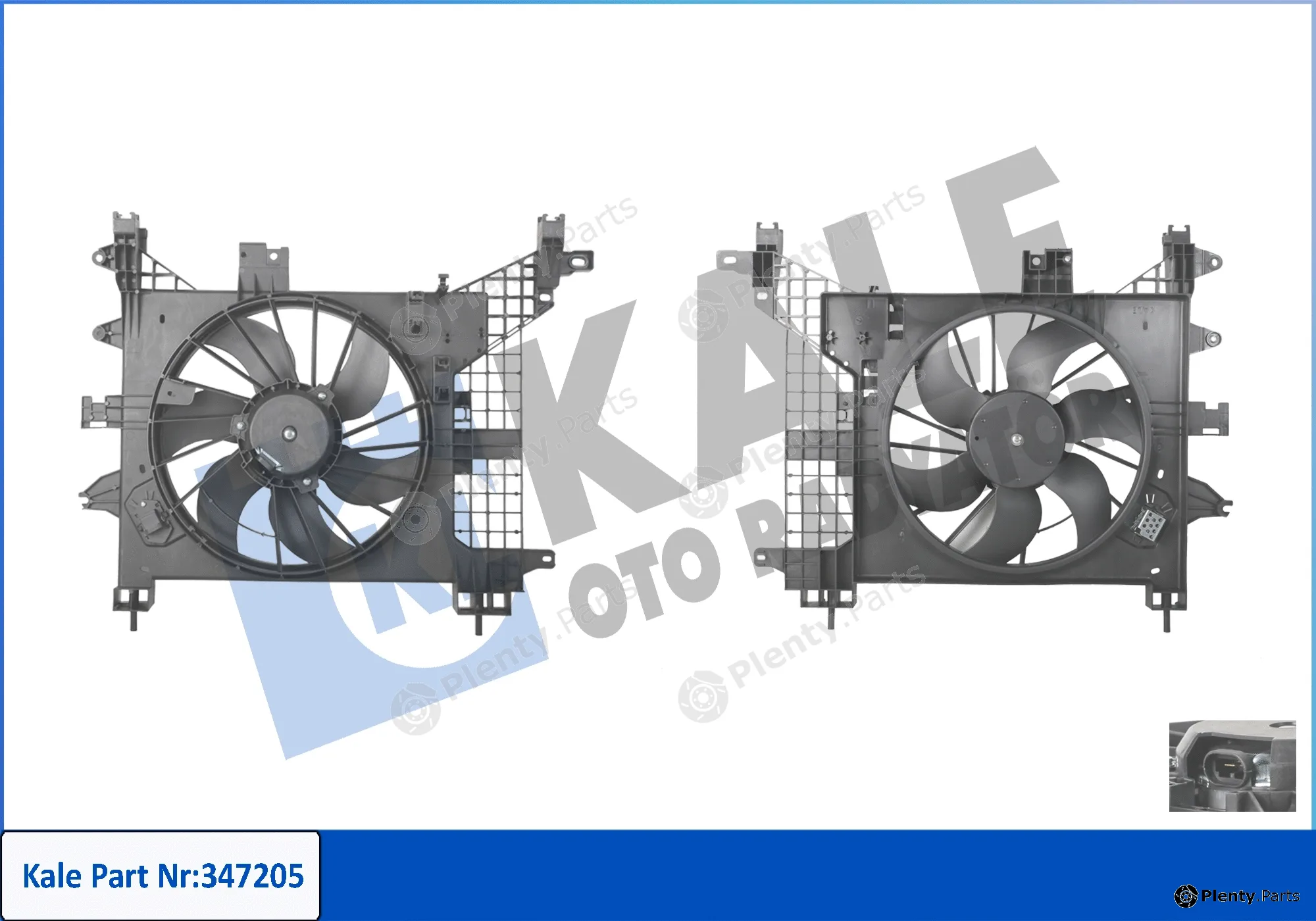 Kale Oto Radyatör 347205 — Fan, engine cooling
