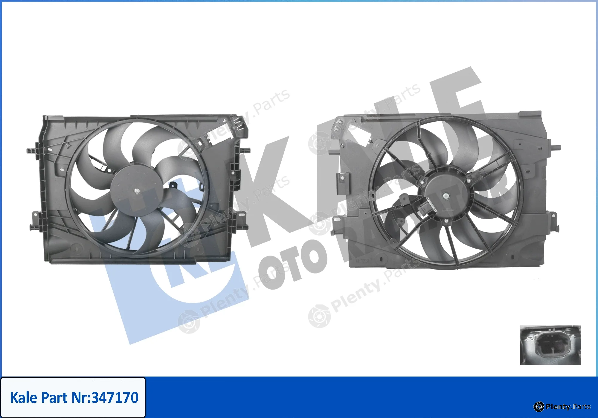 Kale Oto Radyatör 347170 — Fan, engine cooling