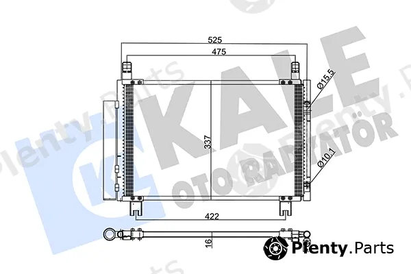 Kale Oto Radyatör 345305 — Condenser, air conditioning