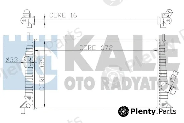 Kale Oto Radyatör 356300 — Radiator, engine cooling