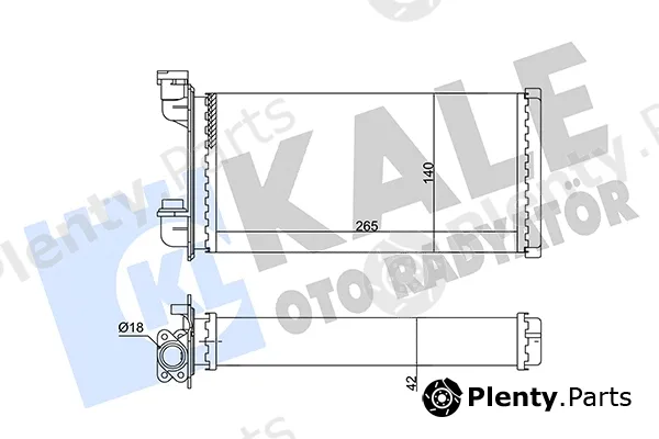 Kale Oto Radyatör 352040 — Heat Exchanger, interior heating