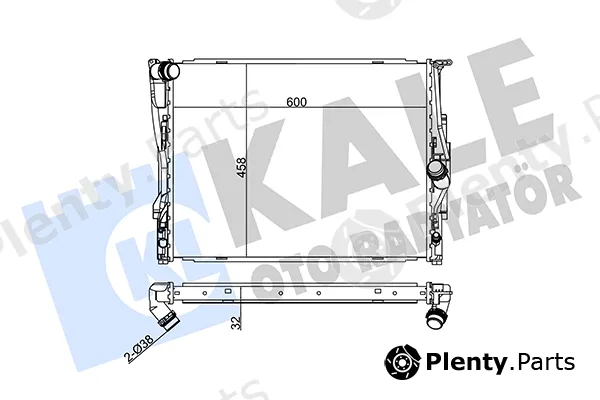 Kale Oto Radyatör 348700 — Radiator, engine cooling