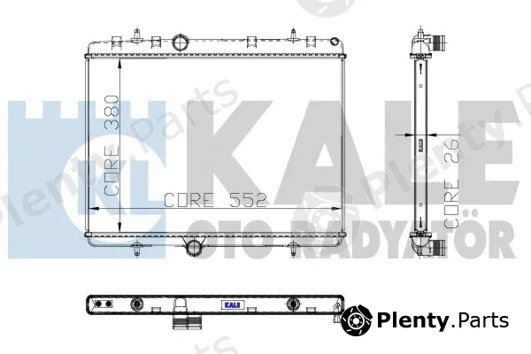 Kale Oto Radyatör 310800 — Radiator, engine cooling