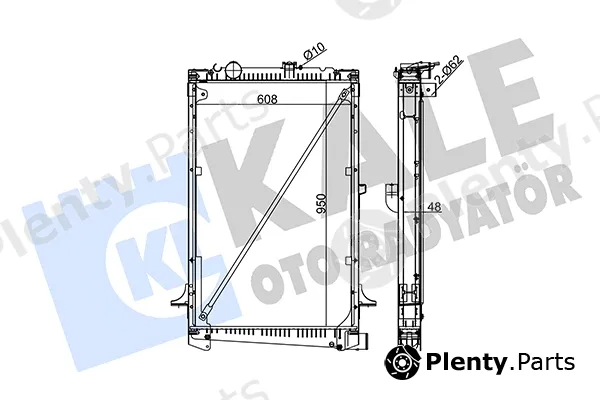 Kale Oto Radyatör 350230 — Radiator, engine cooling
