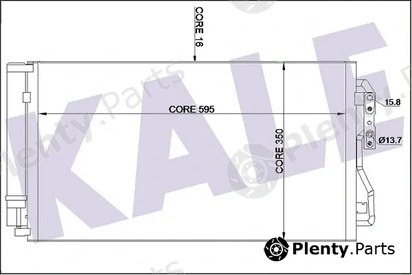 Kale Oto Radyatör 350530 — Condenser, air conditioning