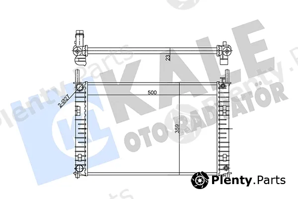 Kale Oto Radyatör 356885 — Radiator, engine cooling