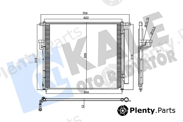 Kale Oto Radyatör 358230 — Condenser, air conditioning