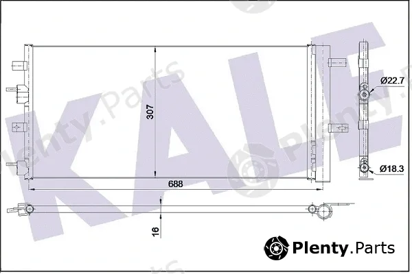 Kale Oto Radyatör 353160 — Condenser, air conditioning