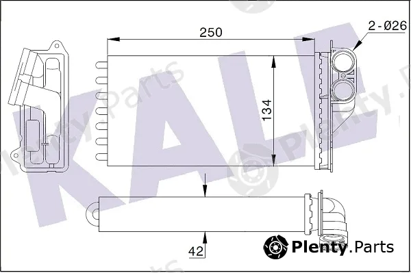 Kale Oto Radyatör 346440 — Heat Exchanger, interior heating