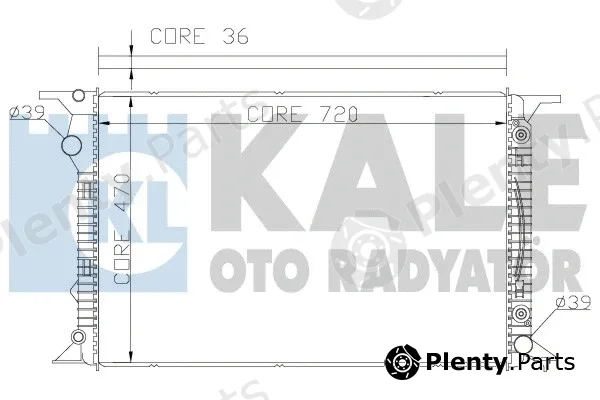 Kale Oto Radyatör 367700 — Radiator, engine cooling