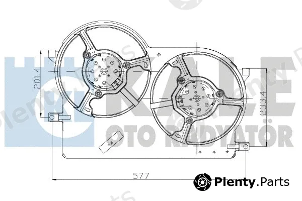 Kale Oto Radyatör 175520 — Fan, engine cooling