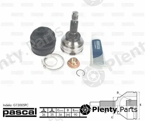 Pascal G13005PC — Joint Kit, drive shaft