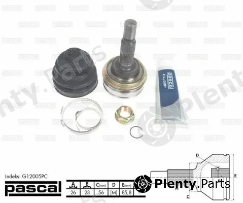 Pascal G12005PC — Joint Kit, drive shaft