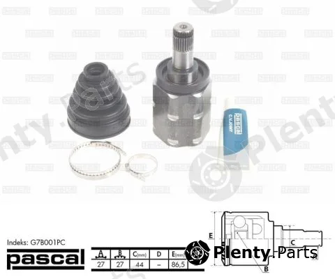 Pascal G7B001PC — Joint Kit, drive shaft