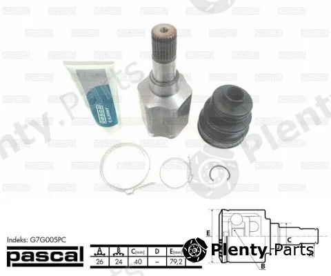 Pascal G7G005PC — Joint Kit, drive shaft