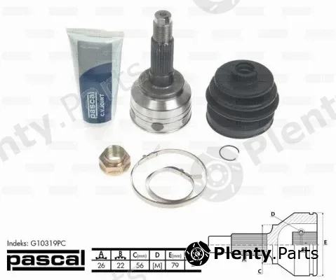 Pascal G10319PC — Joint Kit, drive shaft