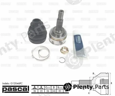 Pascal G12046PC — Joint Kit, drive shaft