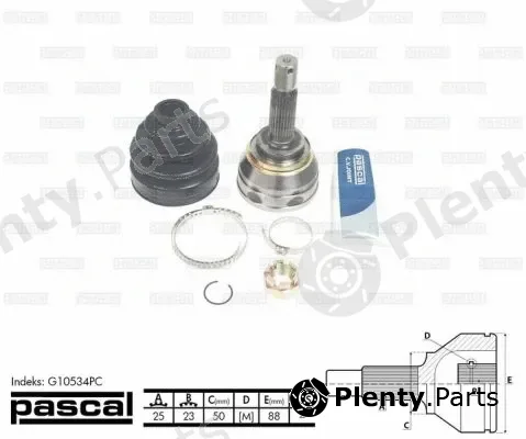 Pascal G10534PC — Joint Kit, drive shaft