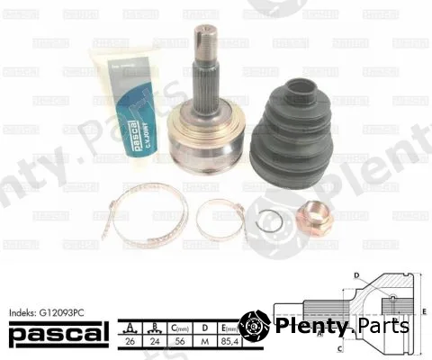 Pascal G12093PC — Joint Kit, drive shaft