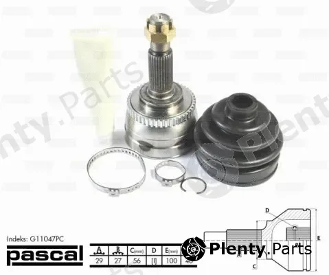 Pascal G11047PC — Joint Kit, drive shaft