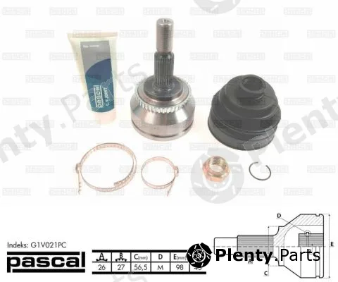 Pascal G1V021PC — Joint Kit, drive shaft