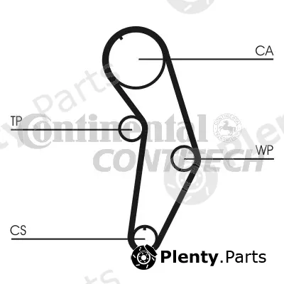 Continental Ctam Br CT908 — Timing Belt