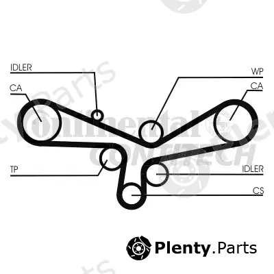 Continental Ctam Br CT920 — Timing Belt