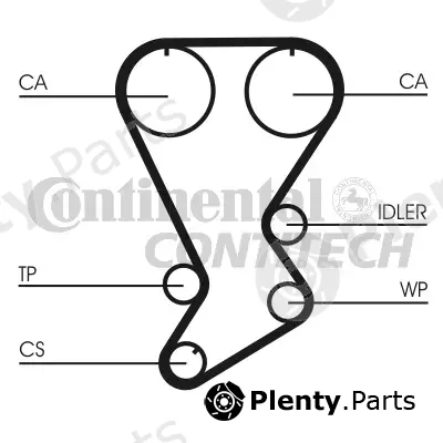 Continental Ctam Br CT812 — Timing Belt