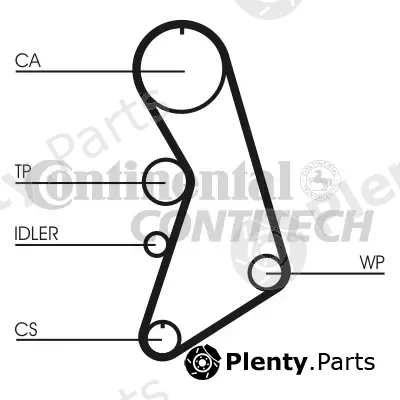 Continental Ctam Br CT909 — Timing Belt