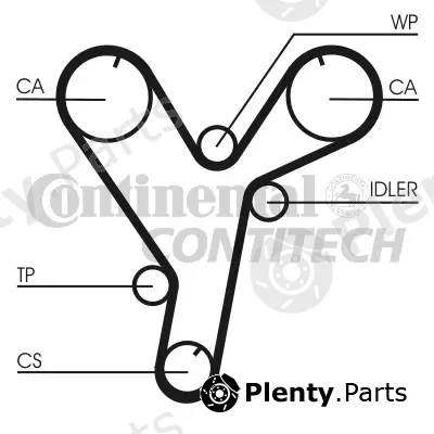 Continental Ctam Br CT1080 — Timing Belt
