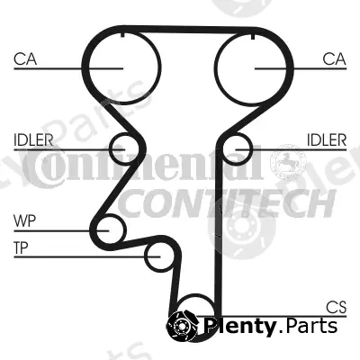 Continental Ctam Br CT870WP2 — Water Pump & Timing Belt Kit