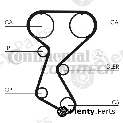 Continental Ctam Br CT760 — Timing Belt