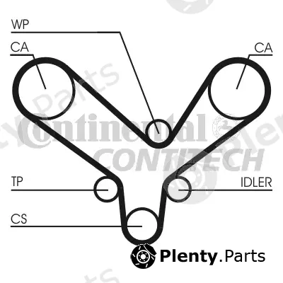 Continental Ctam BR CT726 — Timing Belt