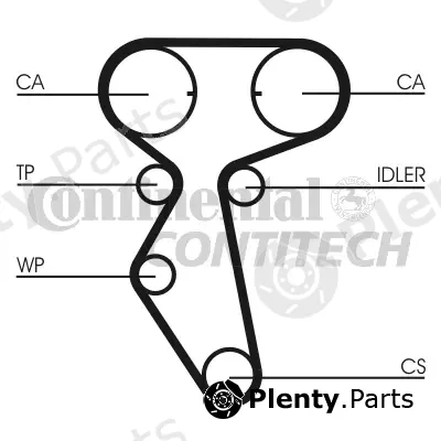 Continental Ctam Br CT887 — Timing Belt