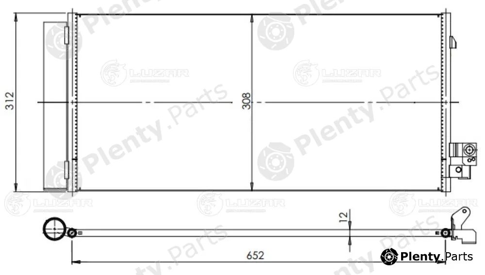 Luzar LRAC2620 — Condenser, air conditioning