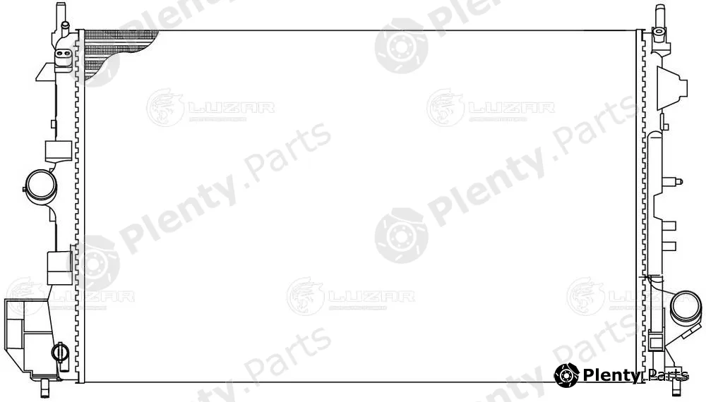 Luzar LRc2114 — Radiator, engine cooling