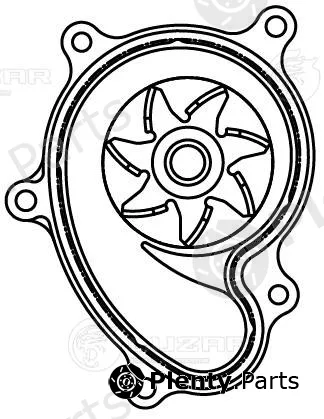 Luzar LWP2221 — Water Pump, engine cooling