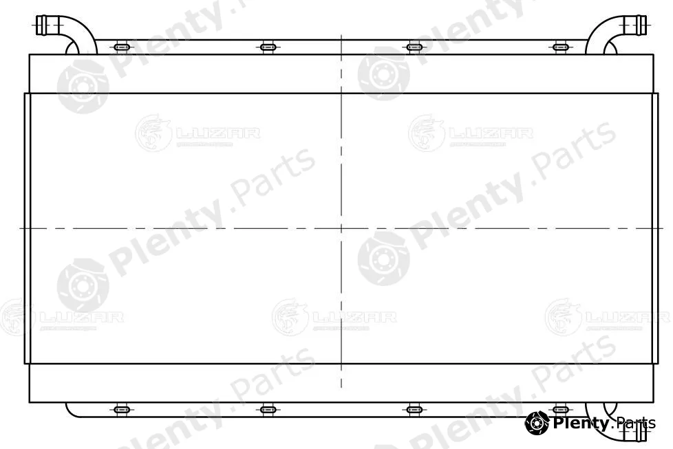 Luzar LRc3107 — Radiator, engine cooling
