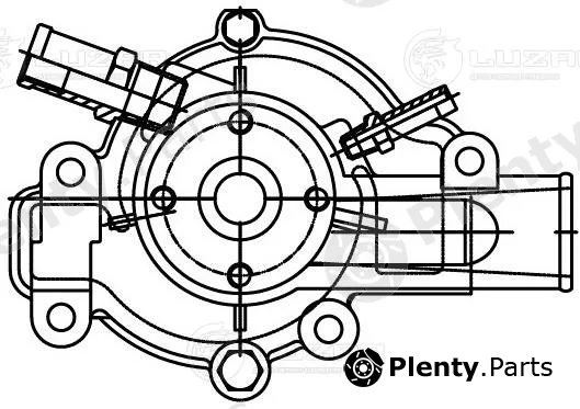 Luzar LWP0316 — Water Pump, engine cooling