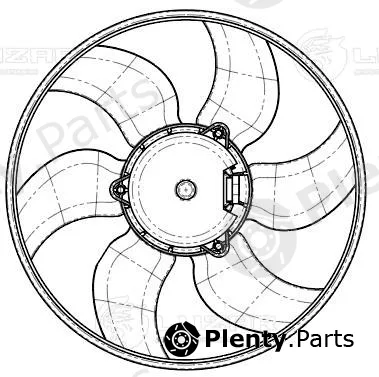 Luzar LFc0907 — Fan, engine cooling