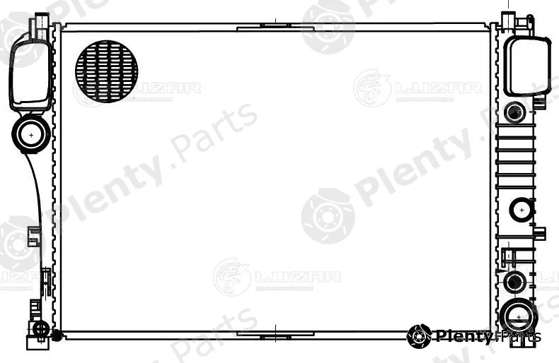 Luzar LRc15121 — Radiator, engine cooling