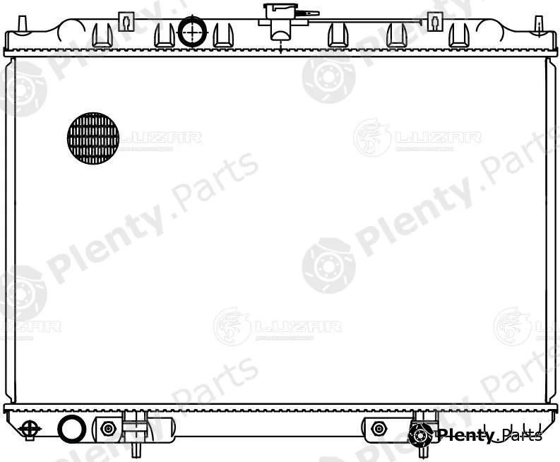 Luzar LRc1418 — Radiator, engine cooling