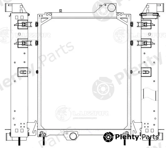 Luzar LRc3134 — Radiator, engine cooling
