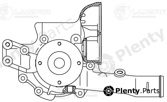Luzar LWP1544 — Water Pump, engine cooling