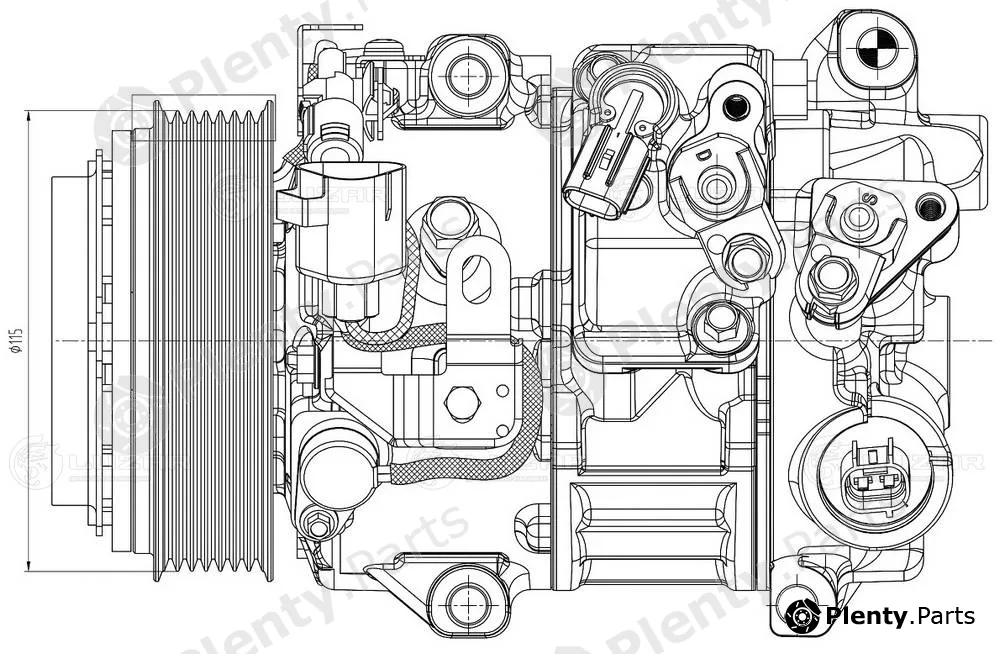 Luzar LCAC1935 — Compressor, air conditioning
