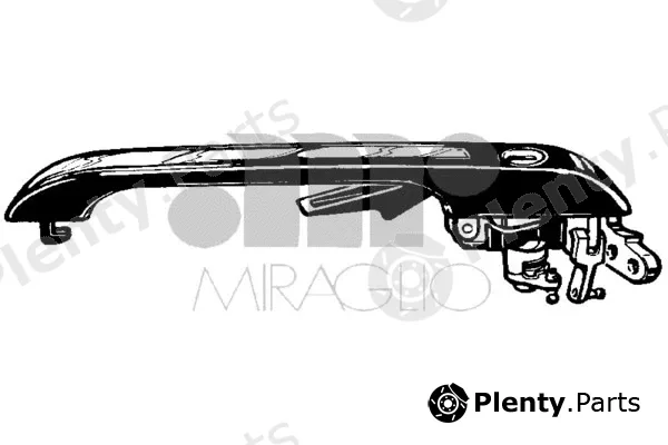 Miraglio 80.765.04 — Exterior Door Handle
