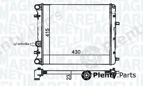 Magneti Marelli - Br RMM1051RVW — Radiator, engine cooling