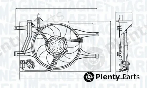 Magneti Marelli - Br A0672MM — Fan, engine cooling