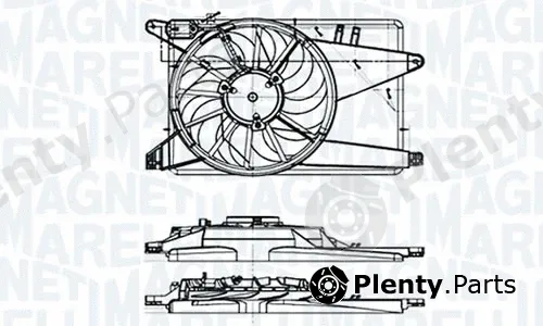 Magneti Marelli - Br N0878001MM — Fan, engine cooling