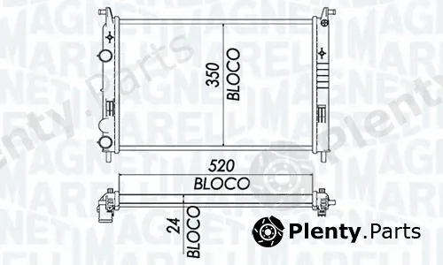 Magneti Marelli - Br RMM93198 — Radiator, engine cooling